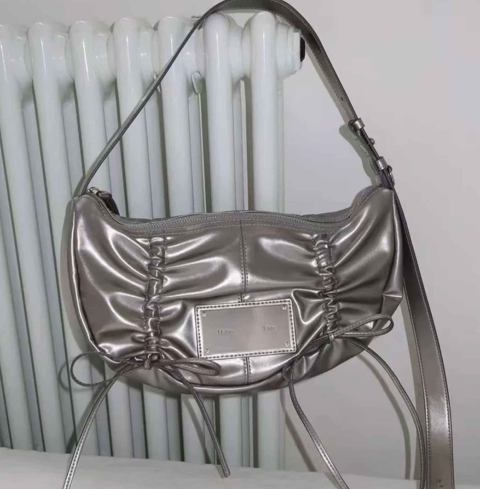 特價 MATIN KIM 蝴蝶結包 HALF SHIRRING RIBBON ROUND BAG