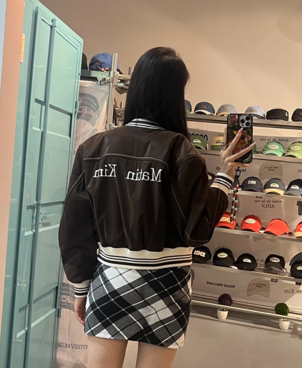 一日特價 MATIN KIM 棒球外套 COATING STADIUM JUMPER