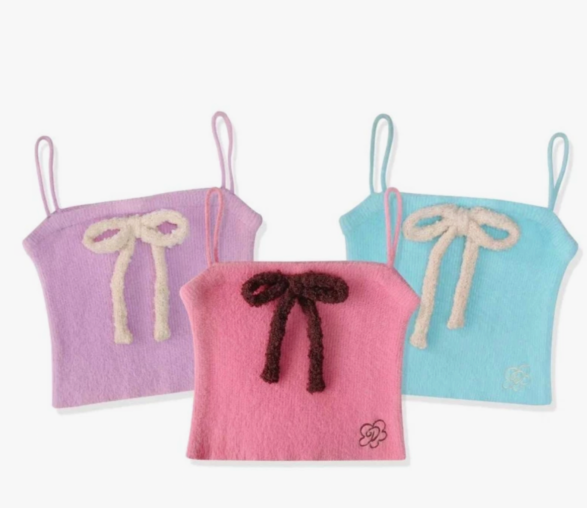 🇹🇭Daddy Bonnie knit蝴蝶結針織背心