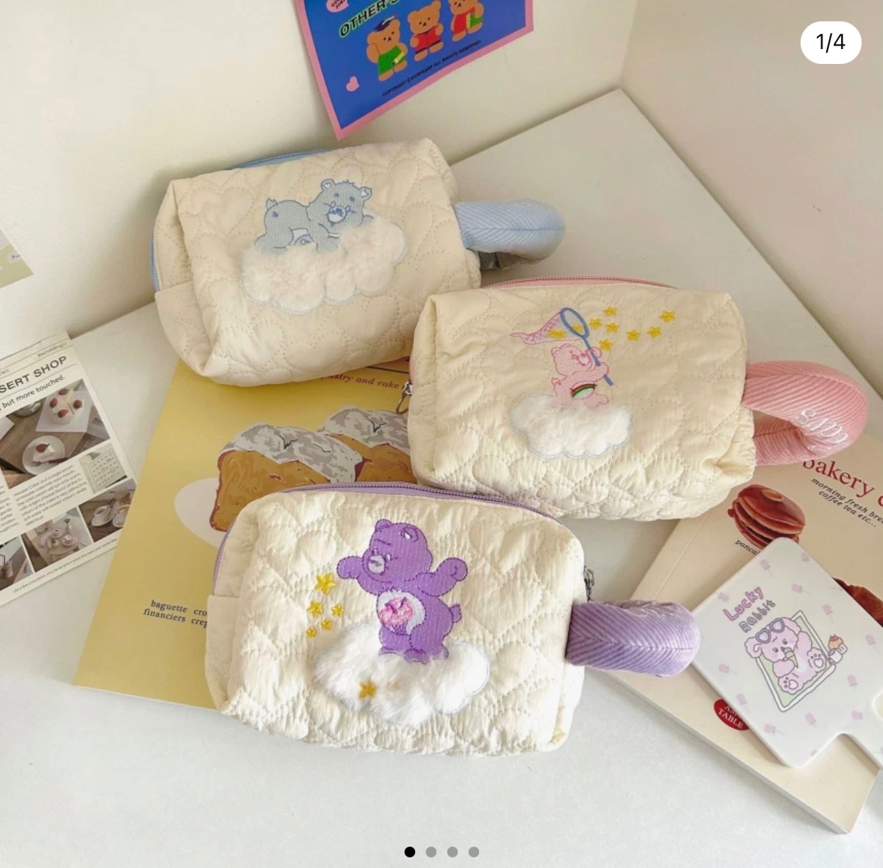 🇹🇭carebears熊熊化妝包 筆袋