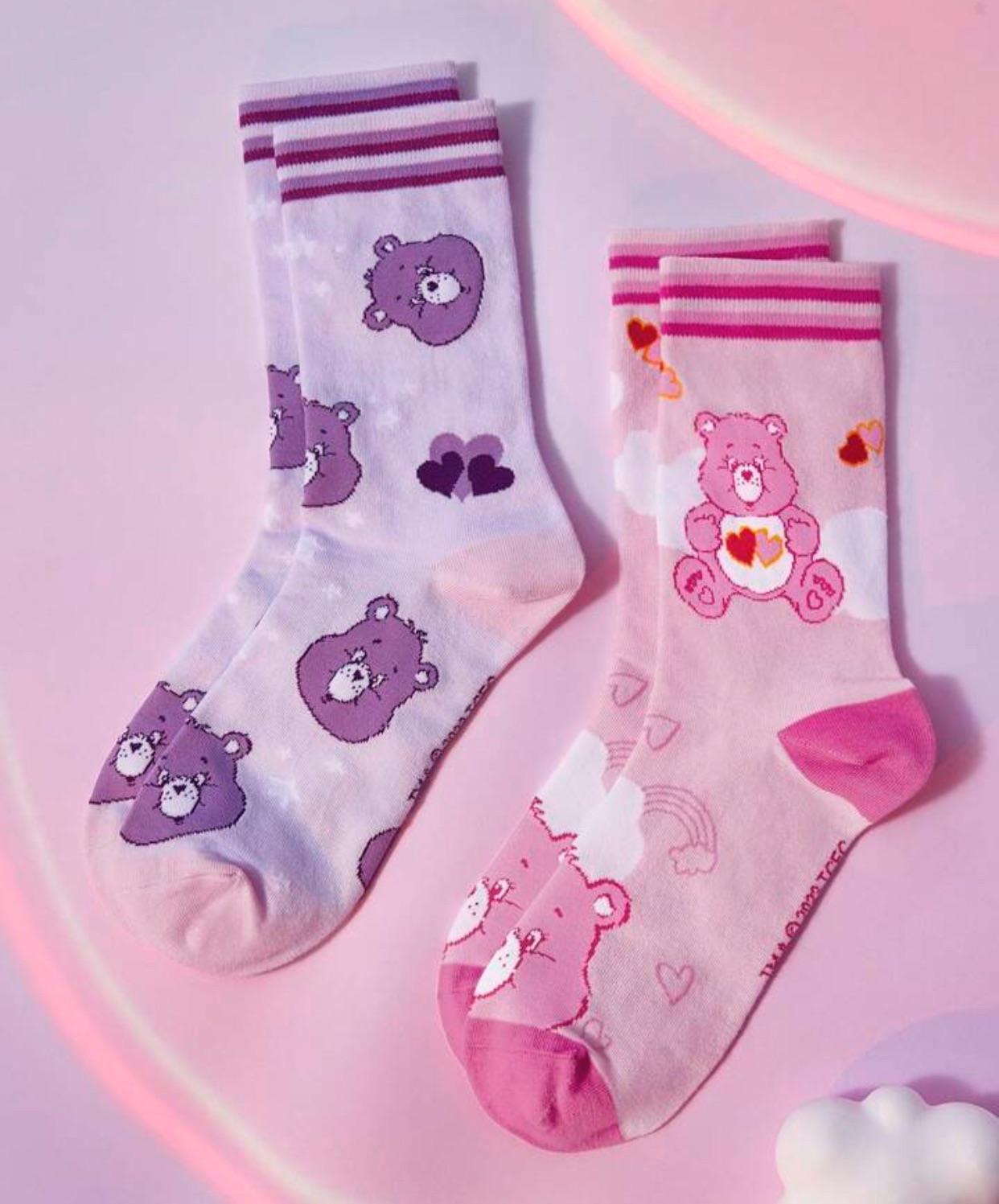 carebears🐻熊熊高筒襪（2入）