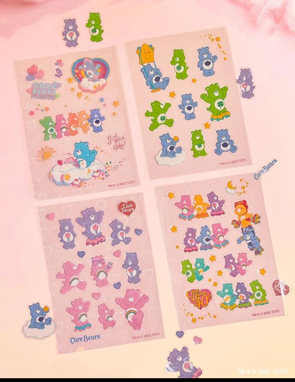 carebear文具 熊熊造型貼紙 便條紙