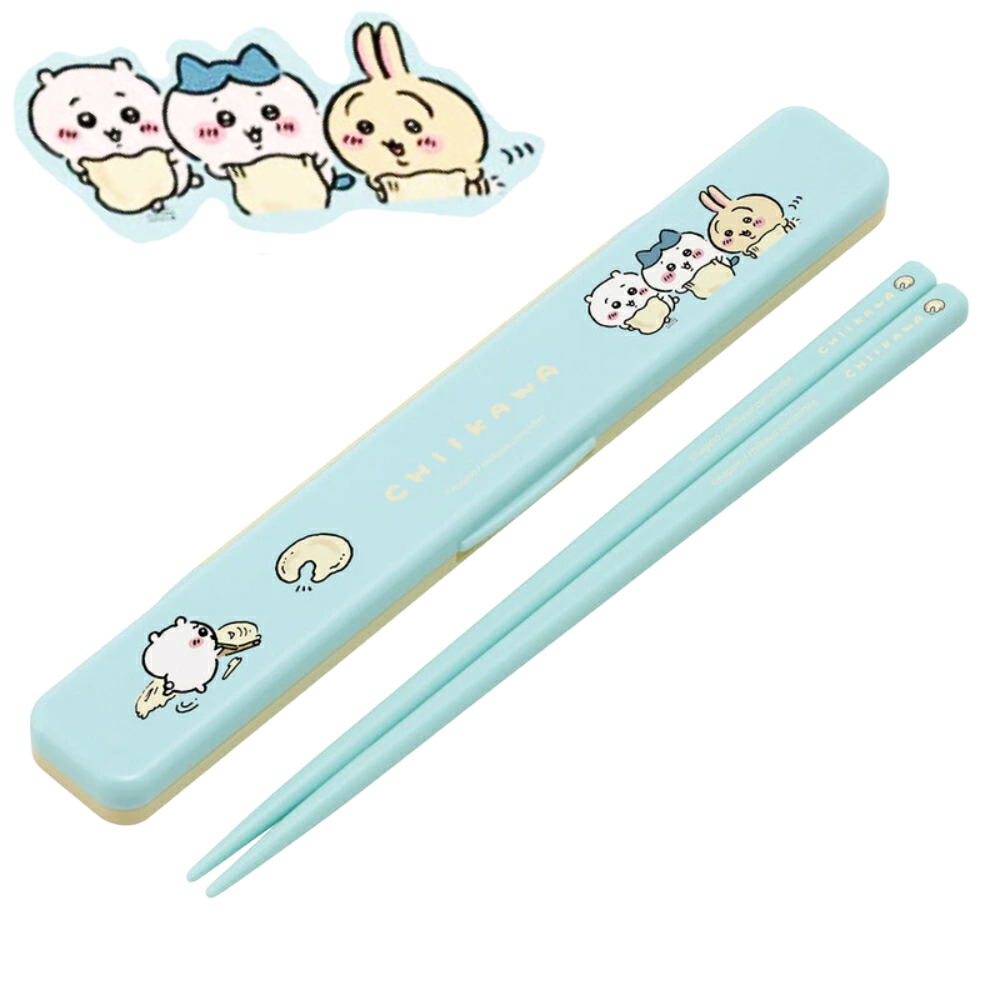 吉伊卡哇 chiikawa ちいかわ Skater 日本製 抗菌防噪機洗筷子組 兒童用