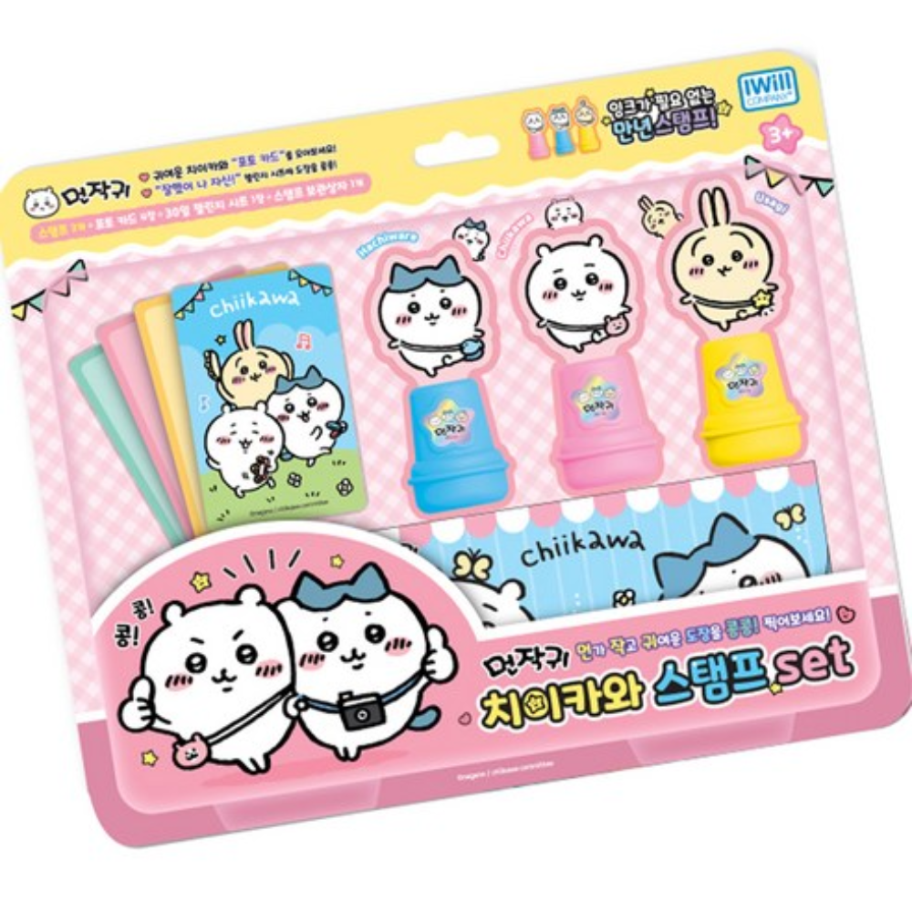 吉伊卡哇 chiikawa ちいかわ 烏薩奇 小可愛 小八貓 印章組 韓國直送 現貨