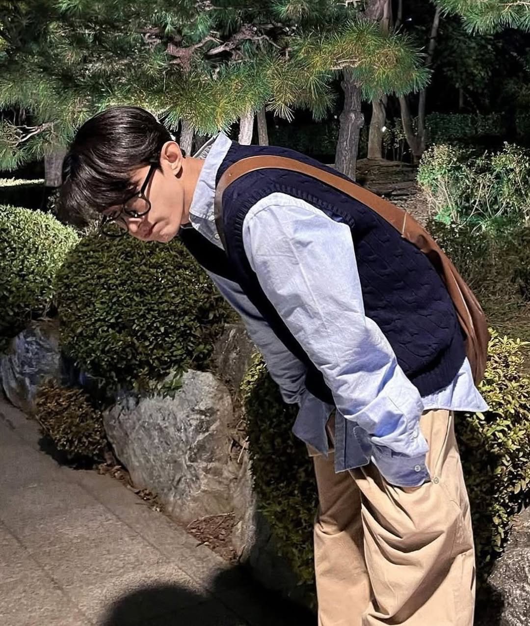 DK 碩珉同款皮革半月包