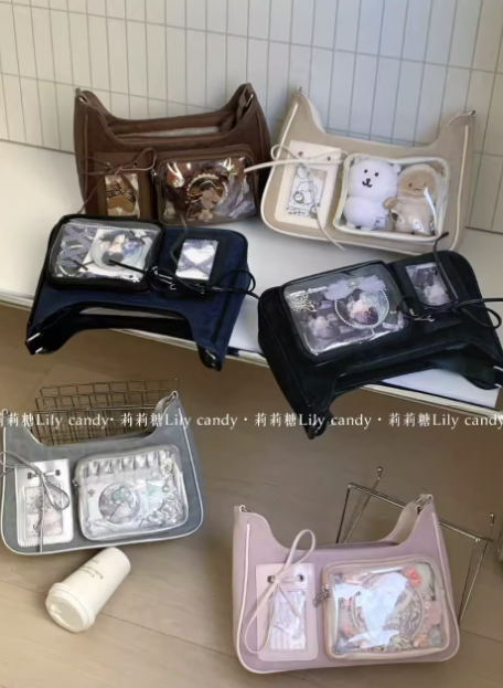 現貨/莉莉糖 -豹紋小卡痛-甜酷風原創小眾痛包新款