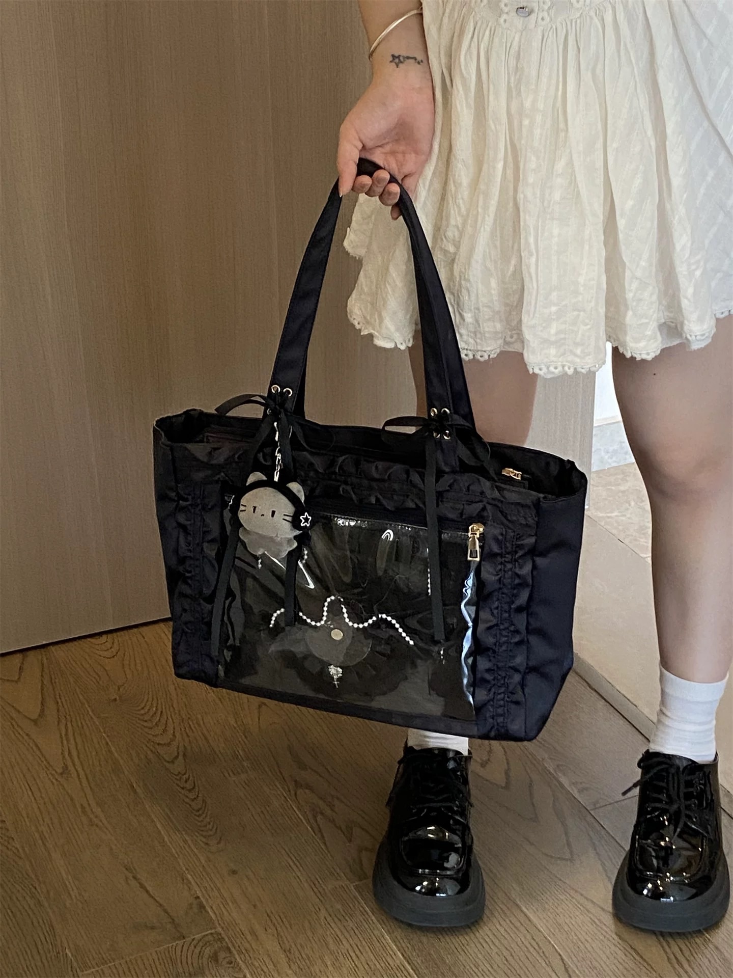 現貨緞帶痛 黑色