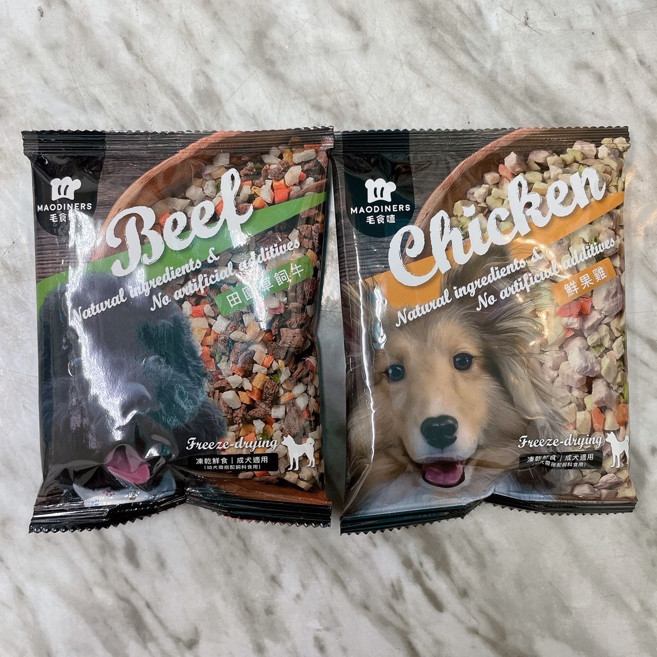 毛食嗑 凍乾鮮食 旅行包 鮮食 冷凍乾燥 牛肉 雞肉 羊肉 狗飼料 狗 飼料