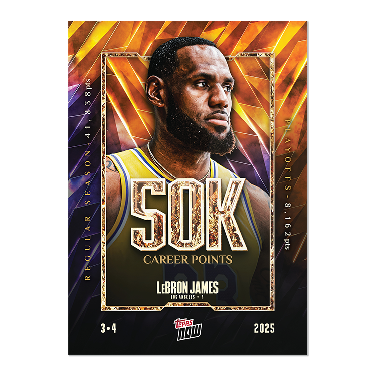 20250304 NBA Lebron James 生涯5萬分紀念卡（抽實戰卡）