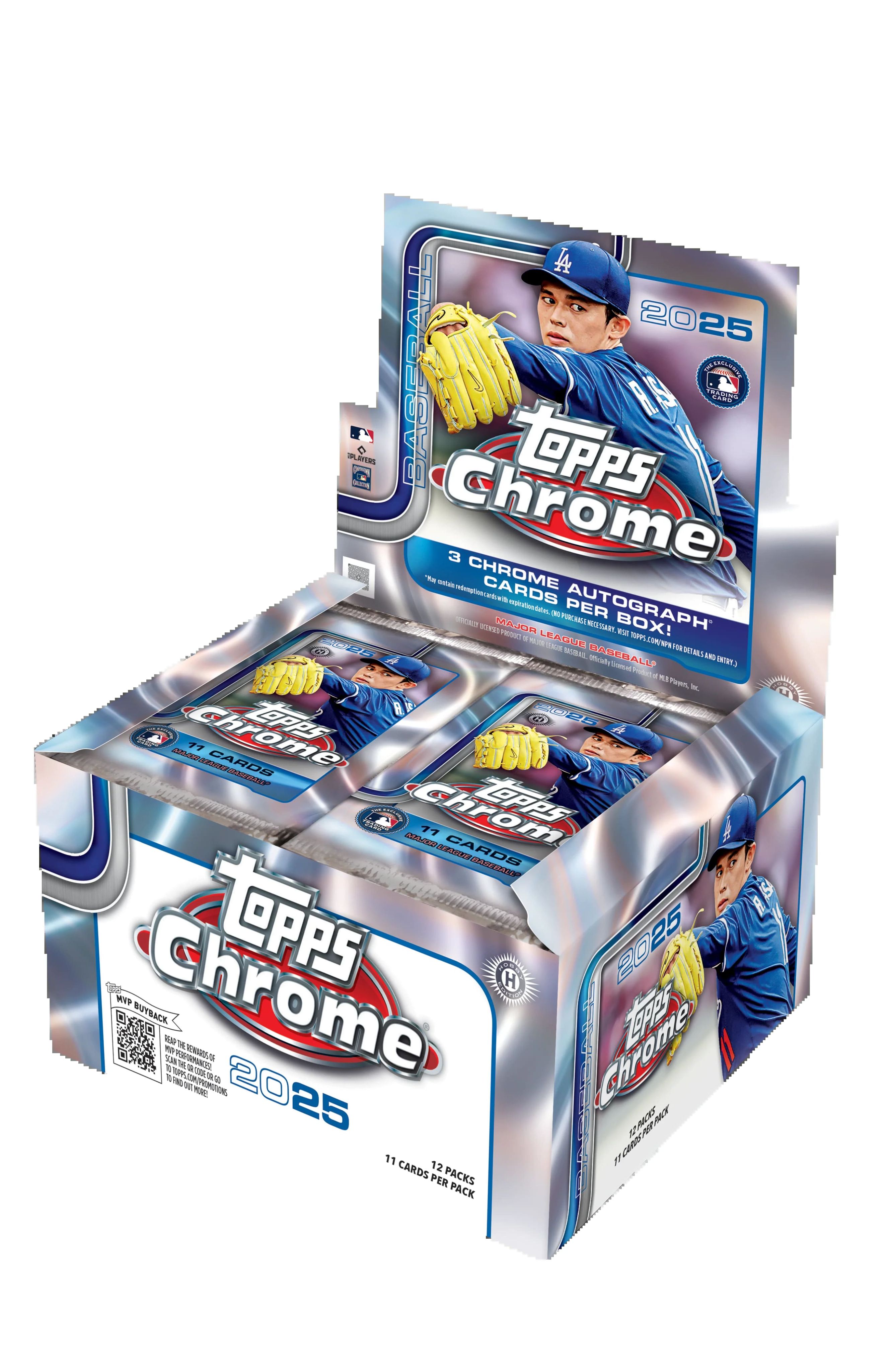 2025 Topps Chrome® Baseball Hobby Jumbo/Hobby/Value Box