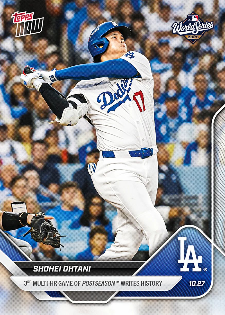 20251027 #903 大谷翔平單一季後賽三度上演單場至少雙響砲，史上第一人