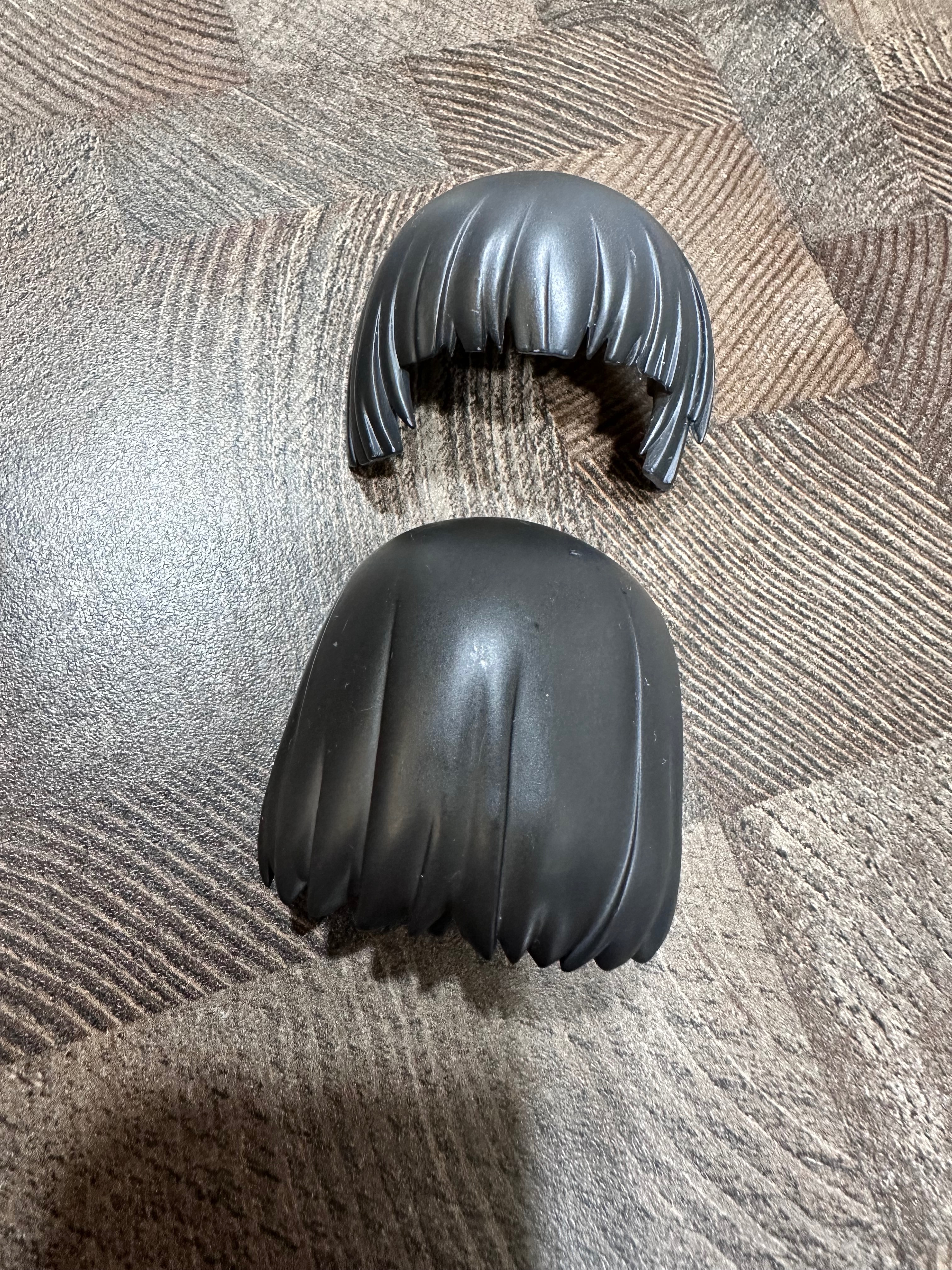 黏土娃翻模頭髮