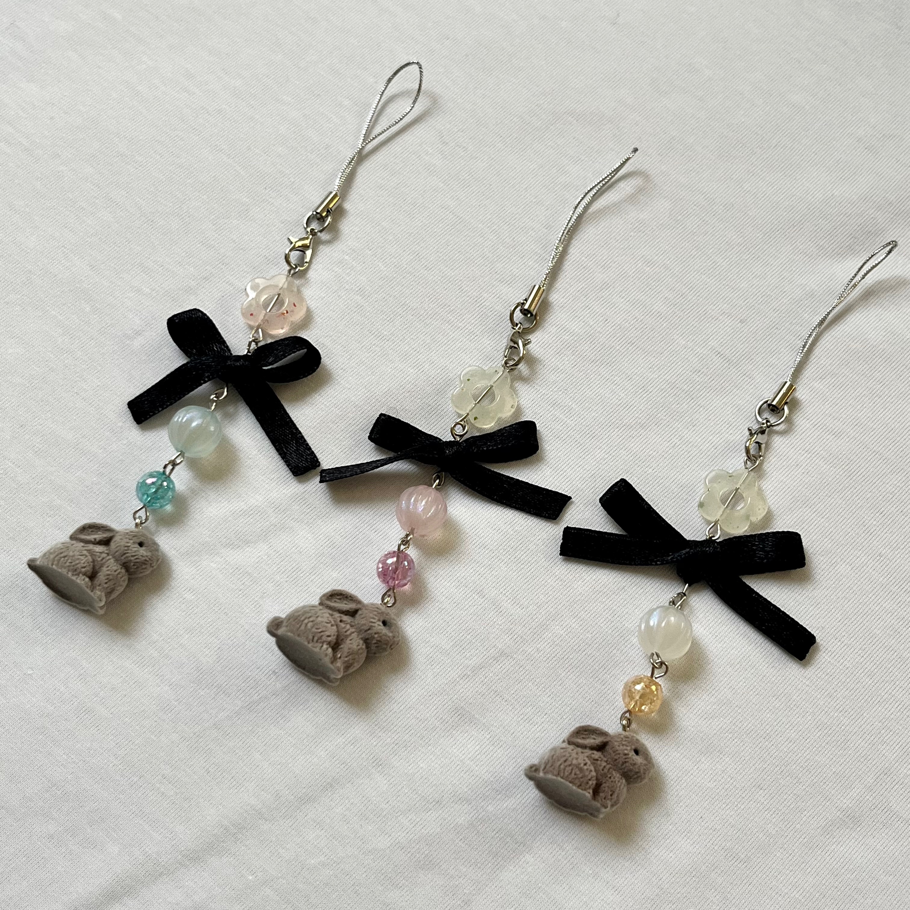 特殊款吊飾-蝴蝶結兔兔