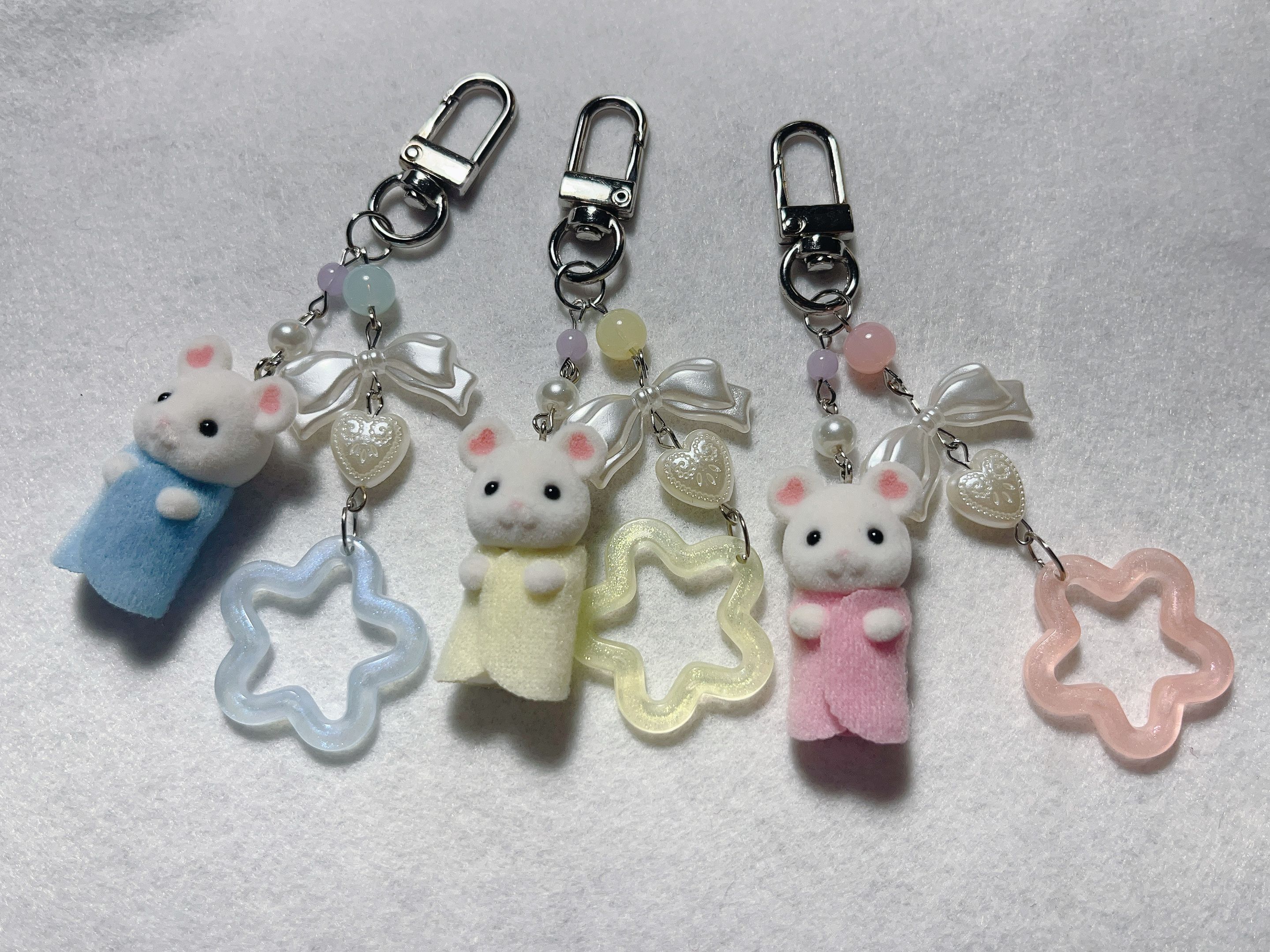 .ᐟ.ᐟ.ᐟ特殊款吊飾.ᐟ.ᐟ.ᐟ森林家族꒰ꙩ_ꙩ꒱棉花糖鼠寶寶