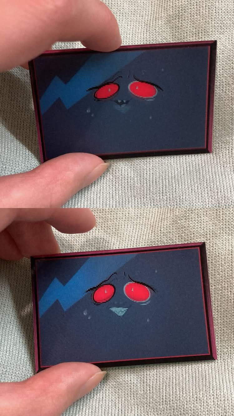 [HazbinHotel] Vox心虛臉 二變迷你光柵卡 （寄賣）