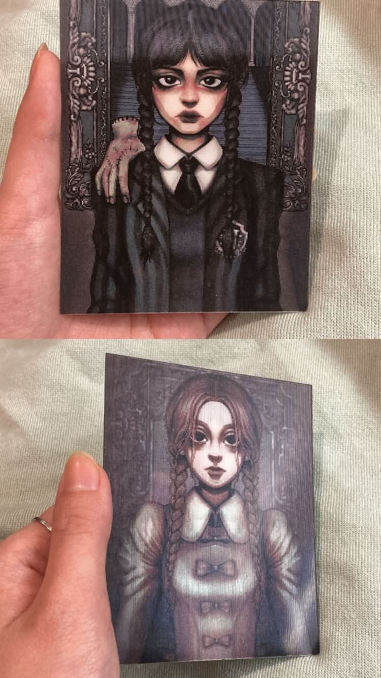 [Wednesday] 星期三＆古蒂 二變光柵卡 （寄賣）