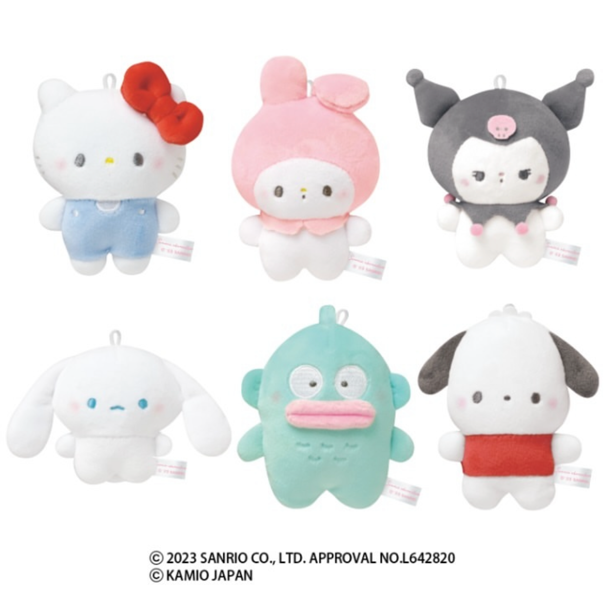 sanrio x Mochimochipanda聯名麻糬娃娃