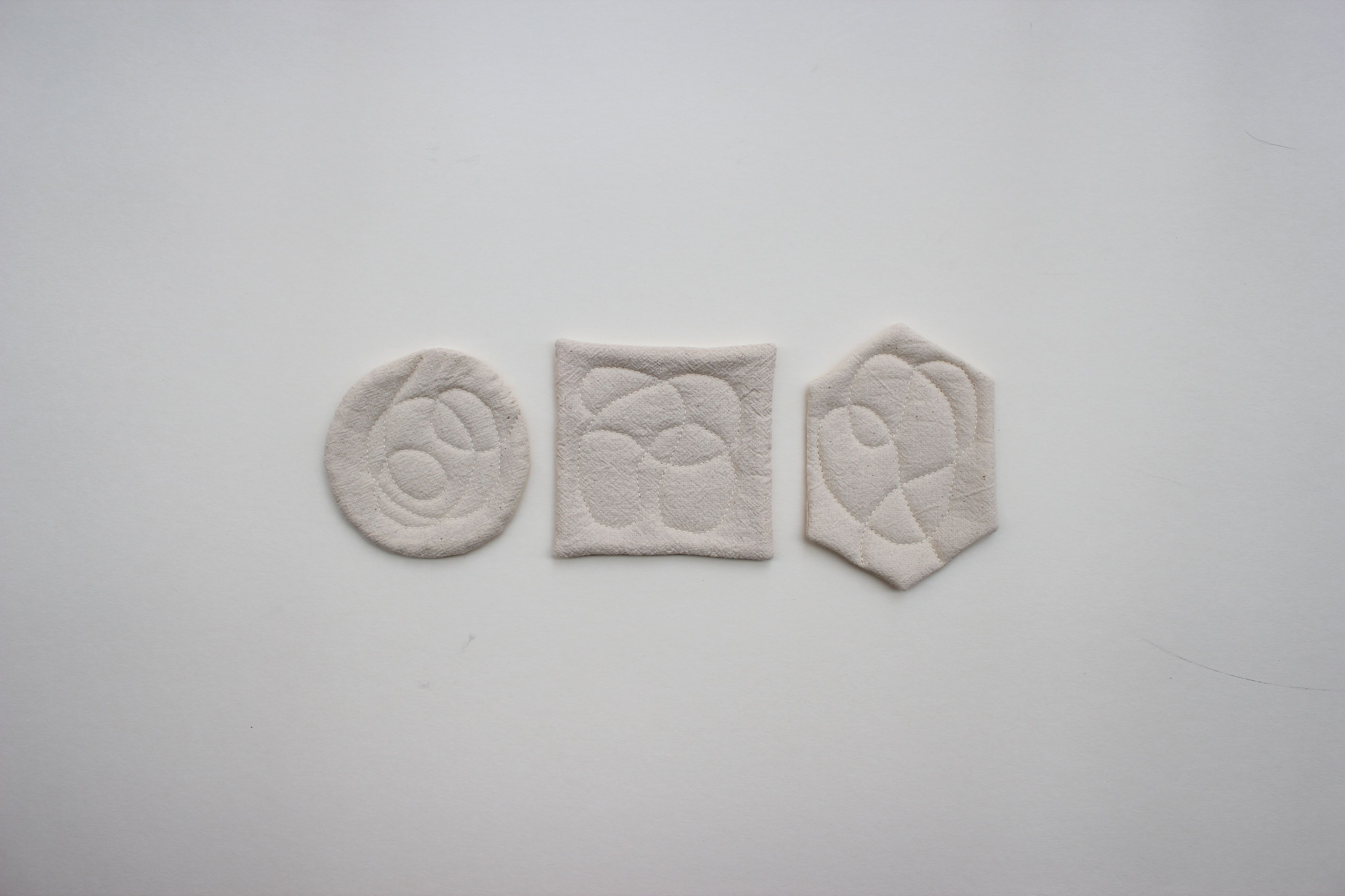 車織迴線杯墊/純棉水洗布