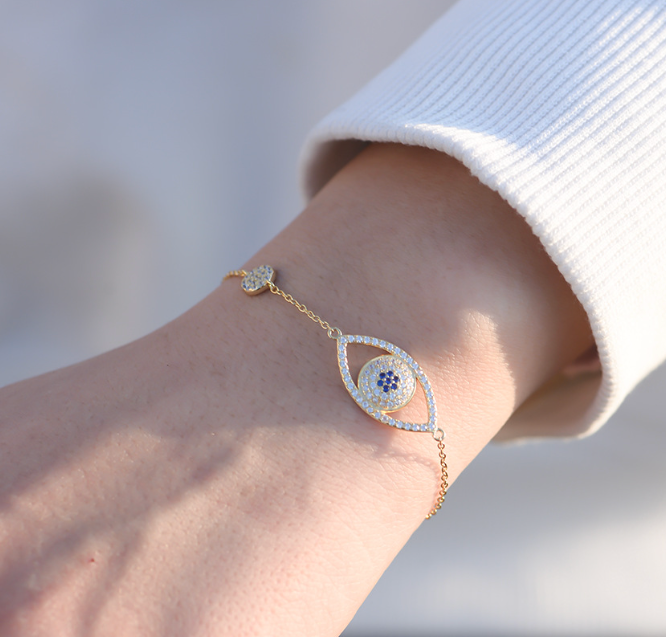 【Dolly’s】韓-全純銀 光年外永恆 鋯石設計 情人節禮物造型手鍊 308D07