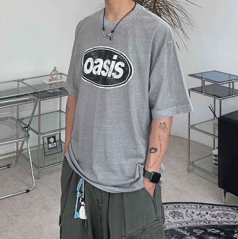 OASIS水洗短T