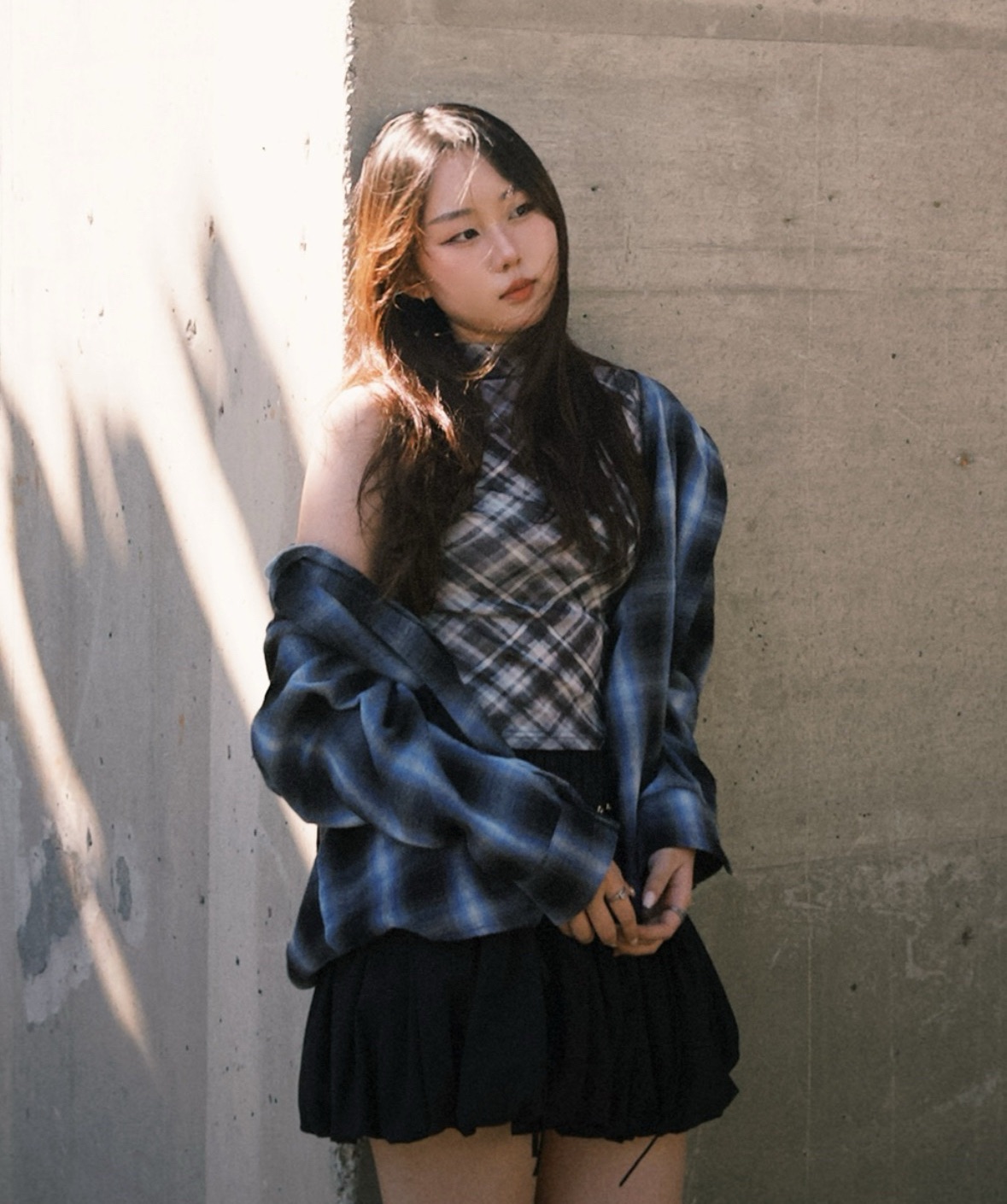 （本期推薦❤️‍🔥!!!）連帽磨毛格紋襯衫外套