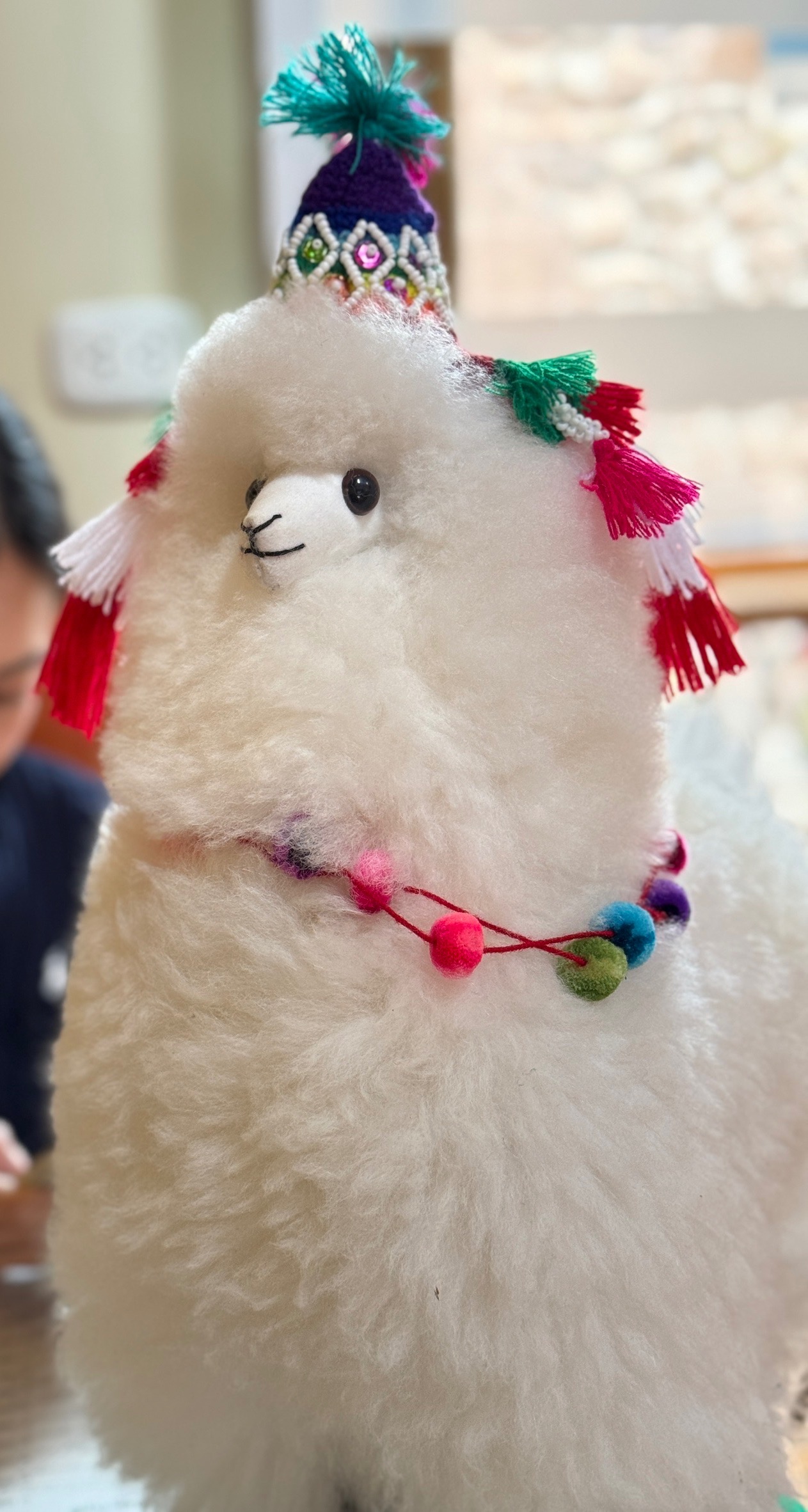 DecoDazzle🪬秘魯手工製羊駝毛娃娃Alpaca Peluche （大）