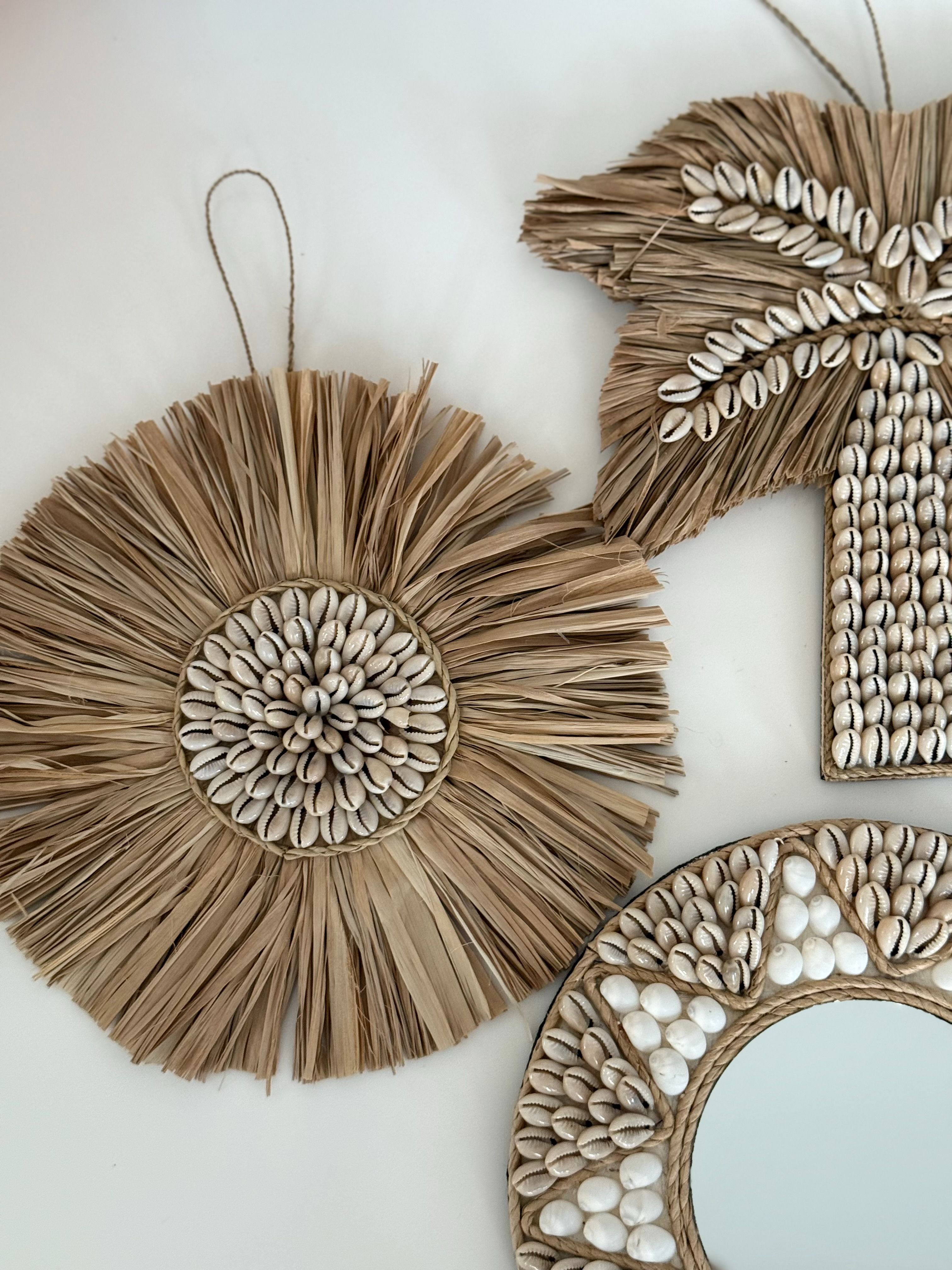 DecoDazzle🪬峇里島手工海草貝殼吊飾