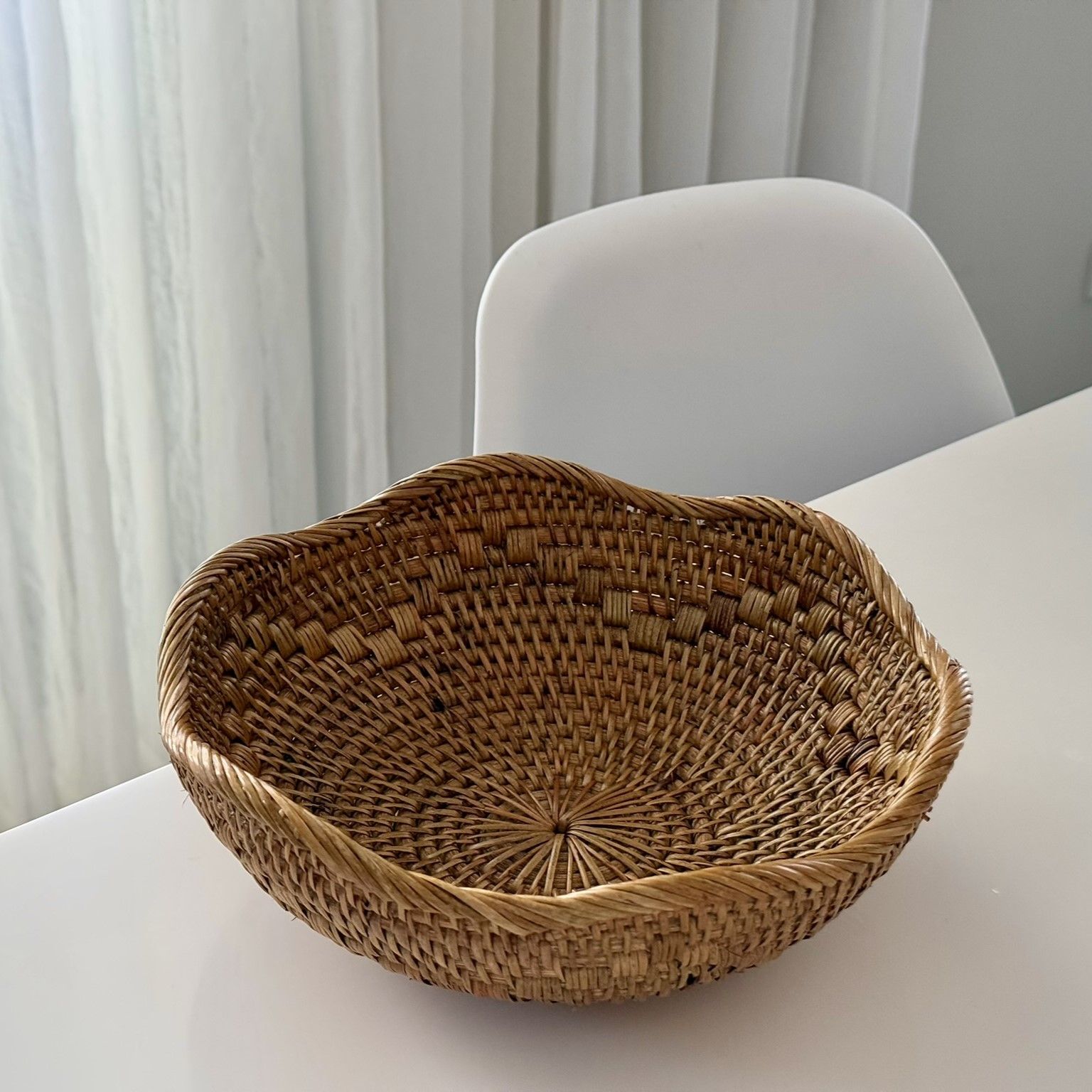 DecoDazzle🪬峇里島手工花瓣藤編籃