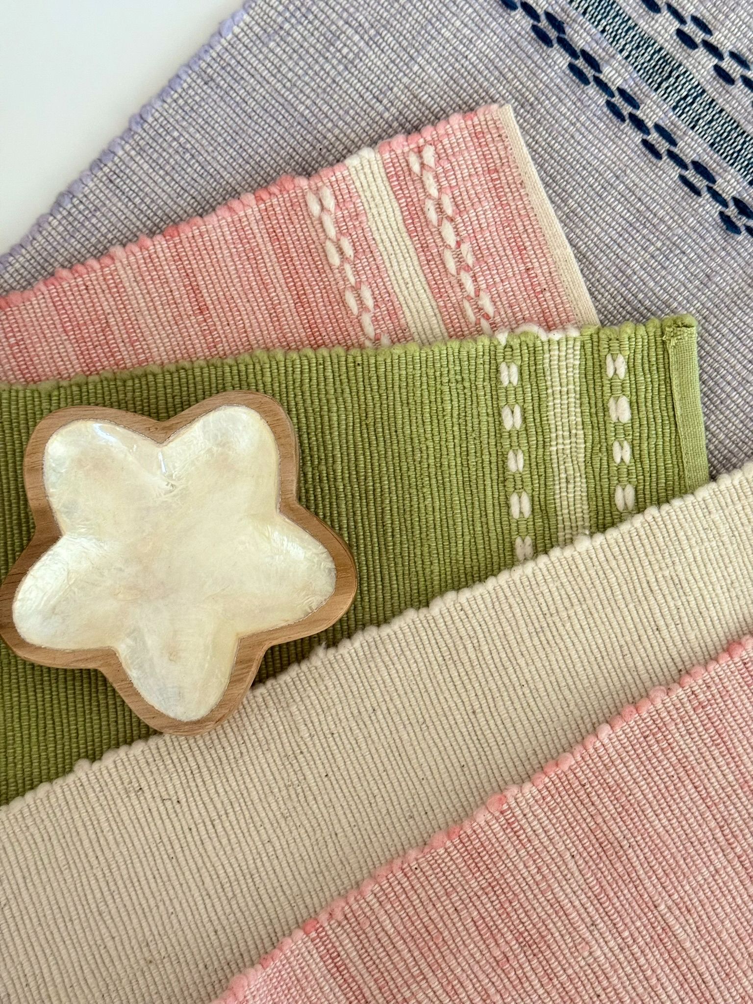 DecoDazzle🪬泰國手工純棉布餐墊-四色