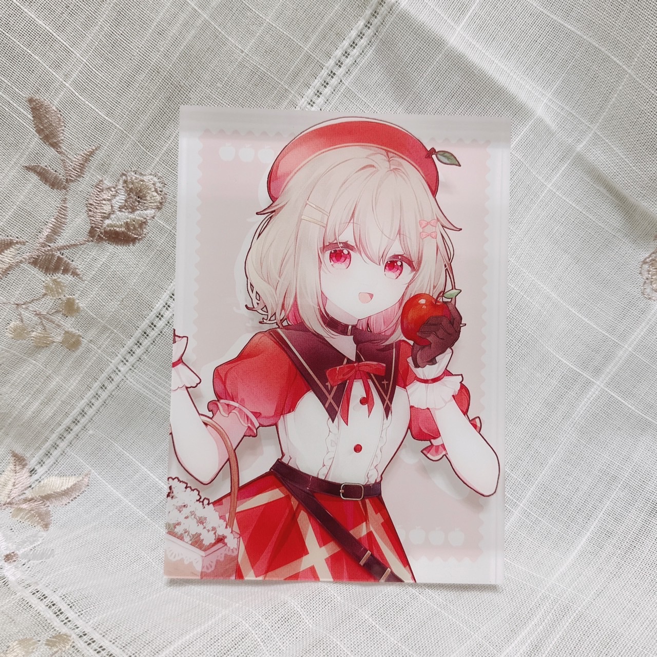 「售完不補」蘋果派壓克力磚