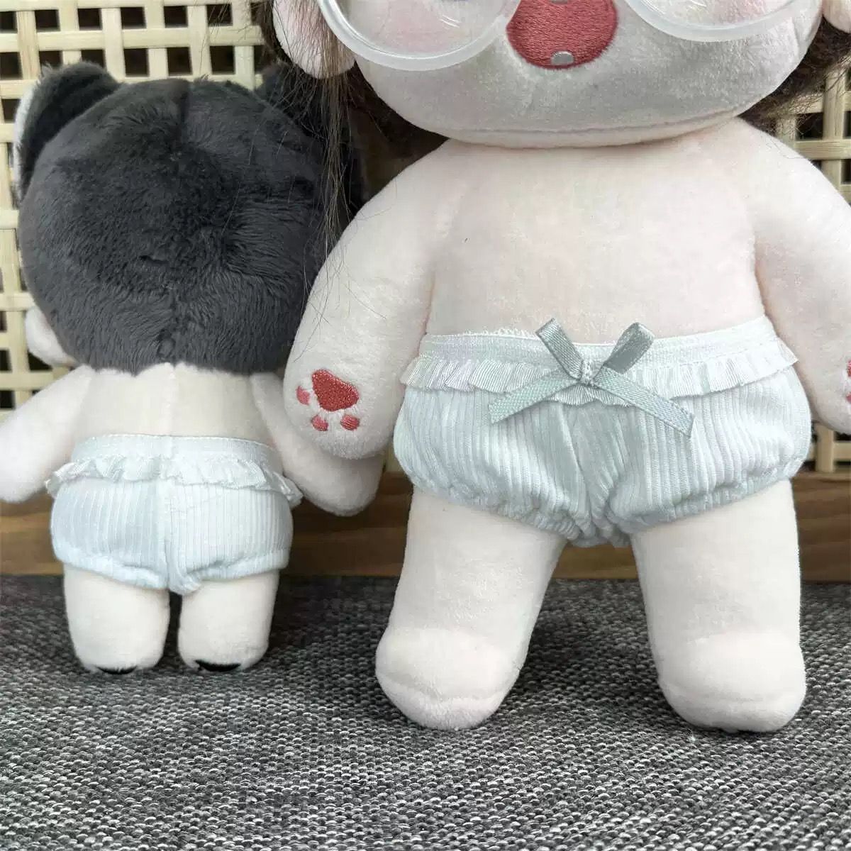 【娃用配件】10CM 20CM 棉花娃娃配件 白色內褲 白白小內褲