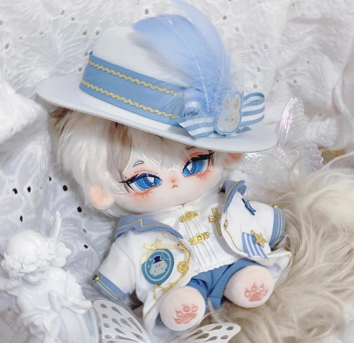 【電個卷】20CM 留洋小少爺 玩偶西服套裝 棉花娃娃衣 5件套裝