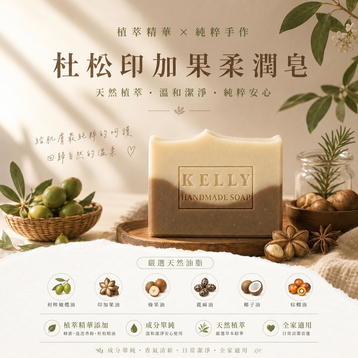【杜松印加果柔潤皂】