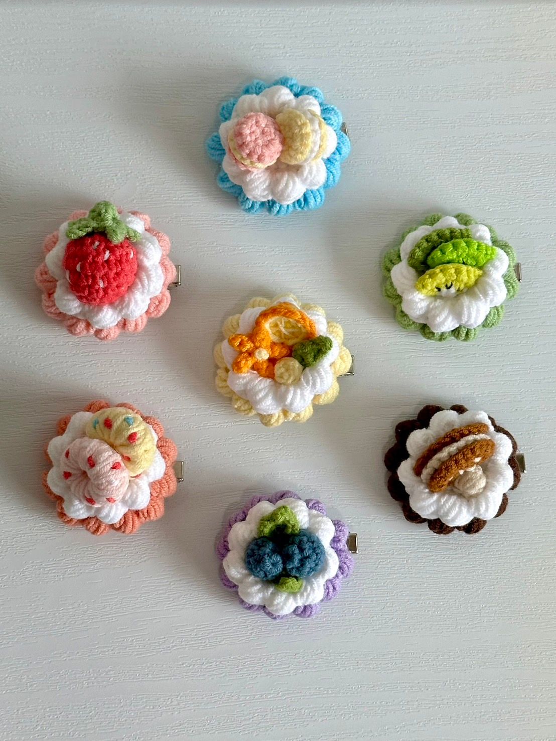 瑪迷鉤織 髮飾類（甜點髮夾區）