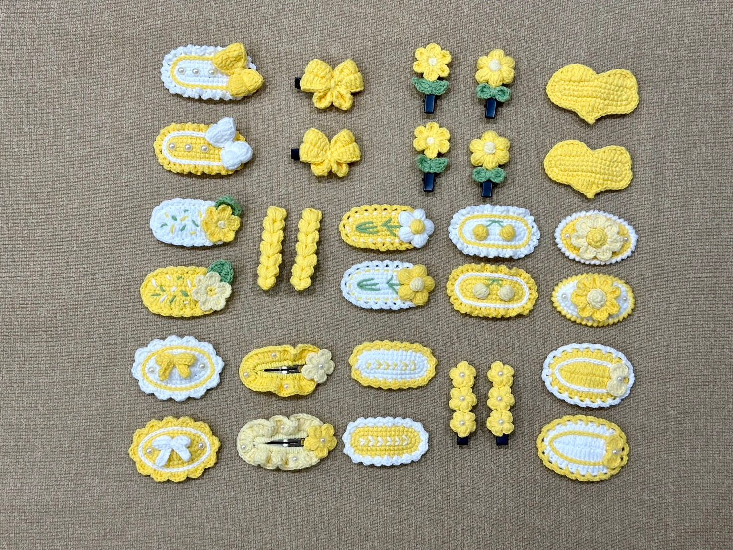 瑪迷鉤織 髮飾類（黃色髮夾區）