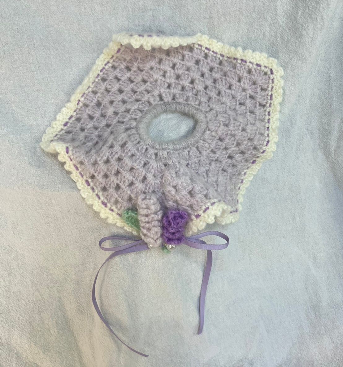 薰衣草髮圈（點開看更多圖有綁起來的樣子）