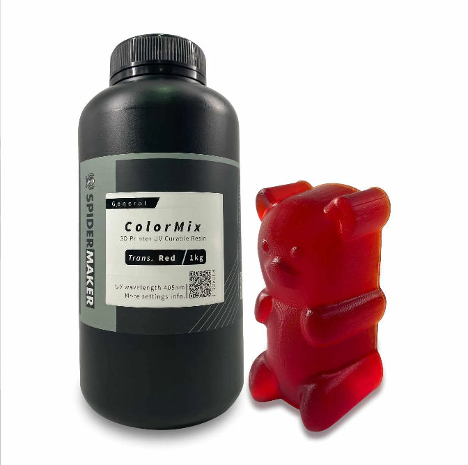 ColorMix 調色光固化樹脂 ｜透紅 1Kg