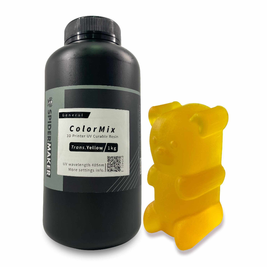 ColorMix 調色光固化樹脂 ｜透黃 1Kg