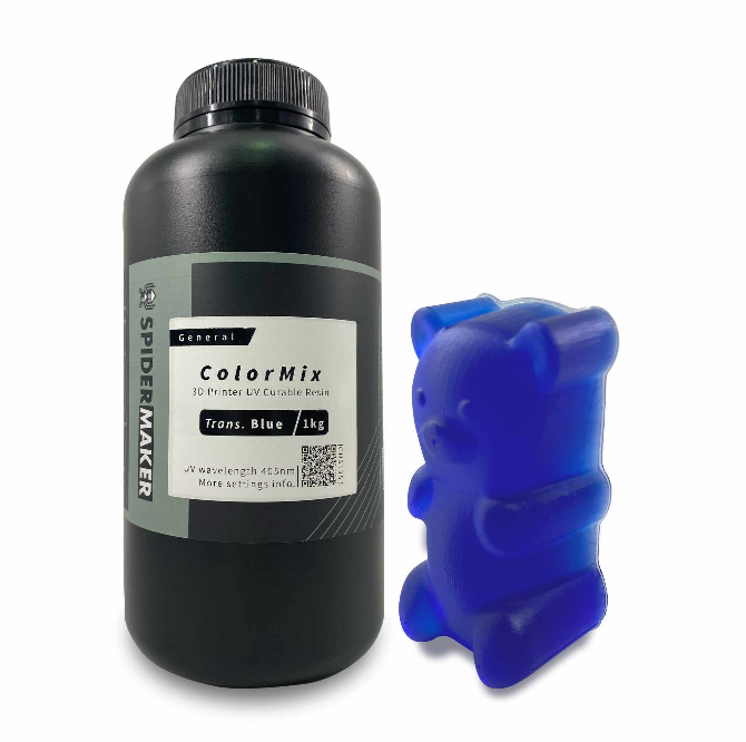 ColorMix 調色光固化樹脂 ｜透藍 1Kg
