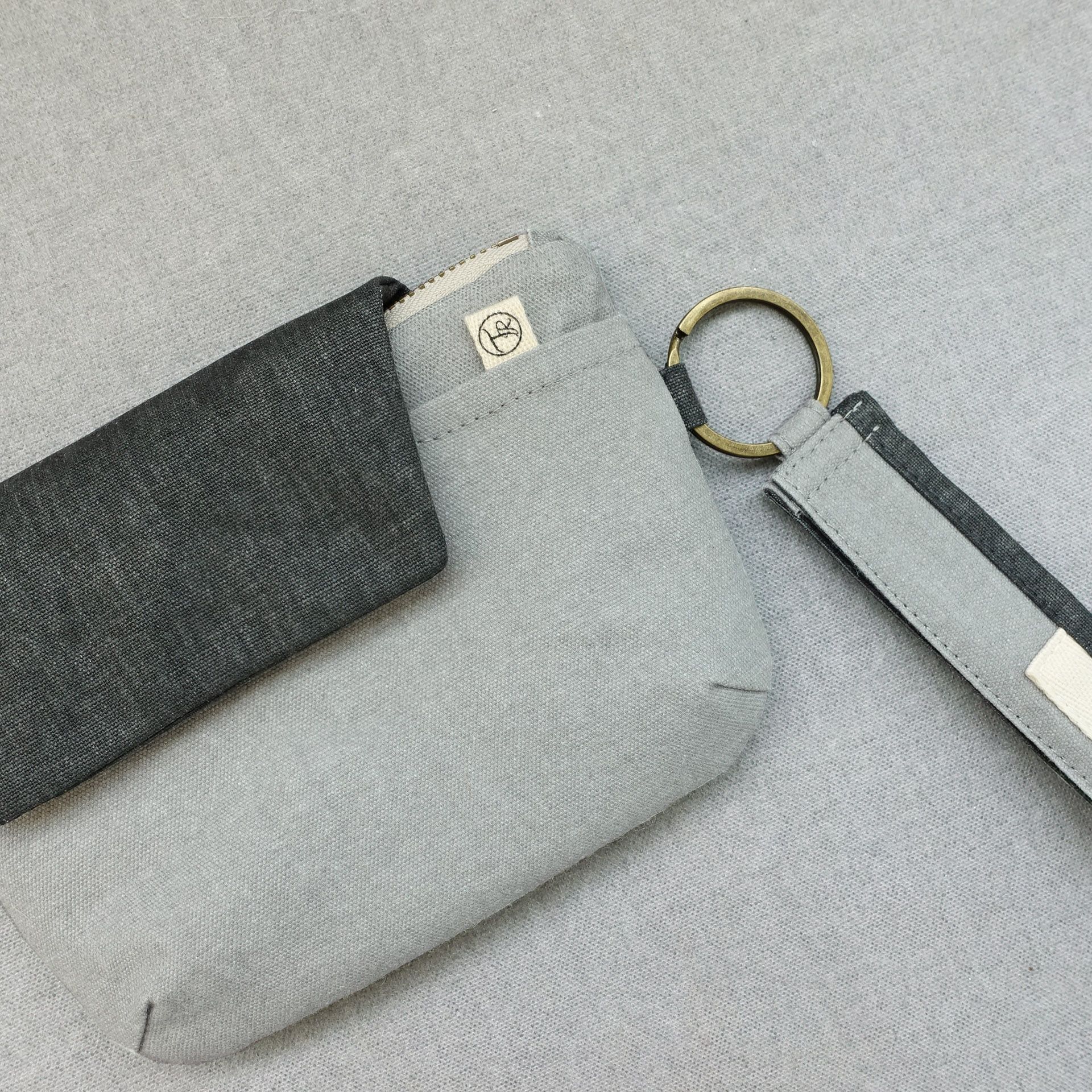 撞色小蓋頭 | 大容量錢包附手腕掛繩 | 城市 - 紳士灰 | 錢包 |