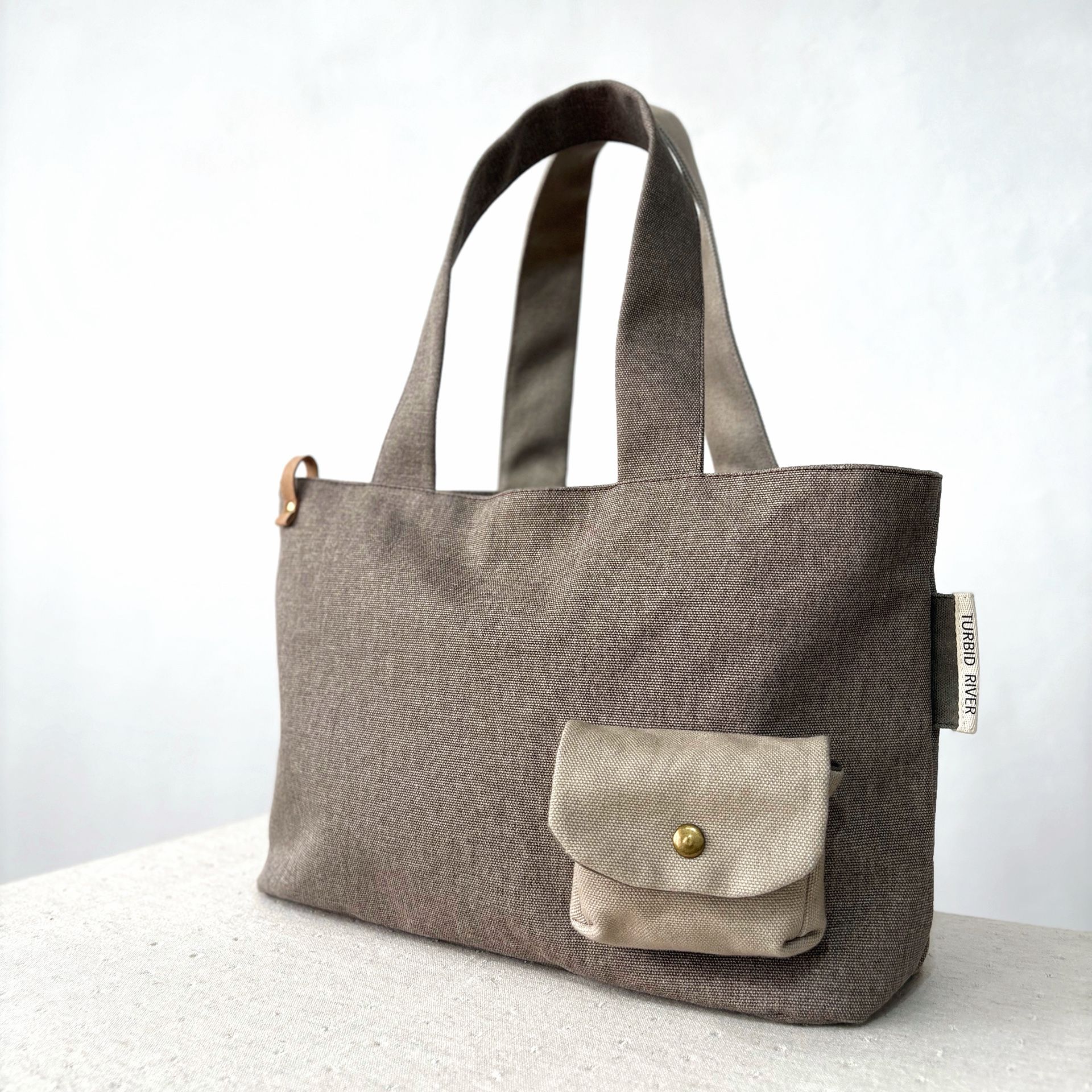 | 11吋 X 暖木棕 | 自然四景系列 大容量托特 | 厚磅水洗帆布 |