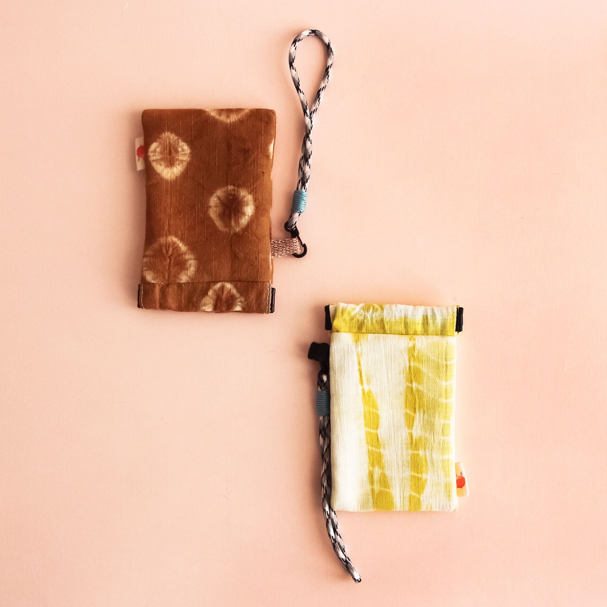 植物染彈片口金收納包