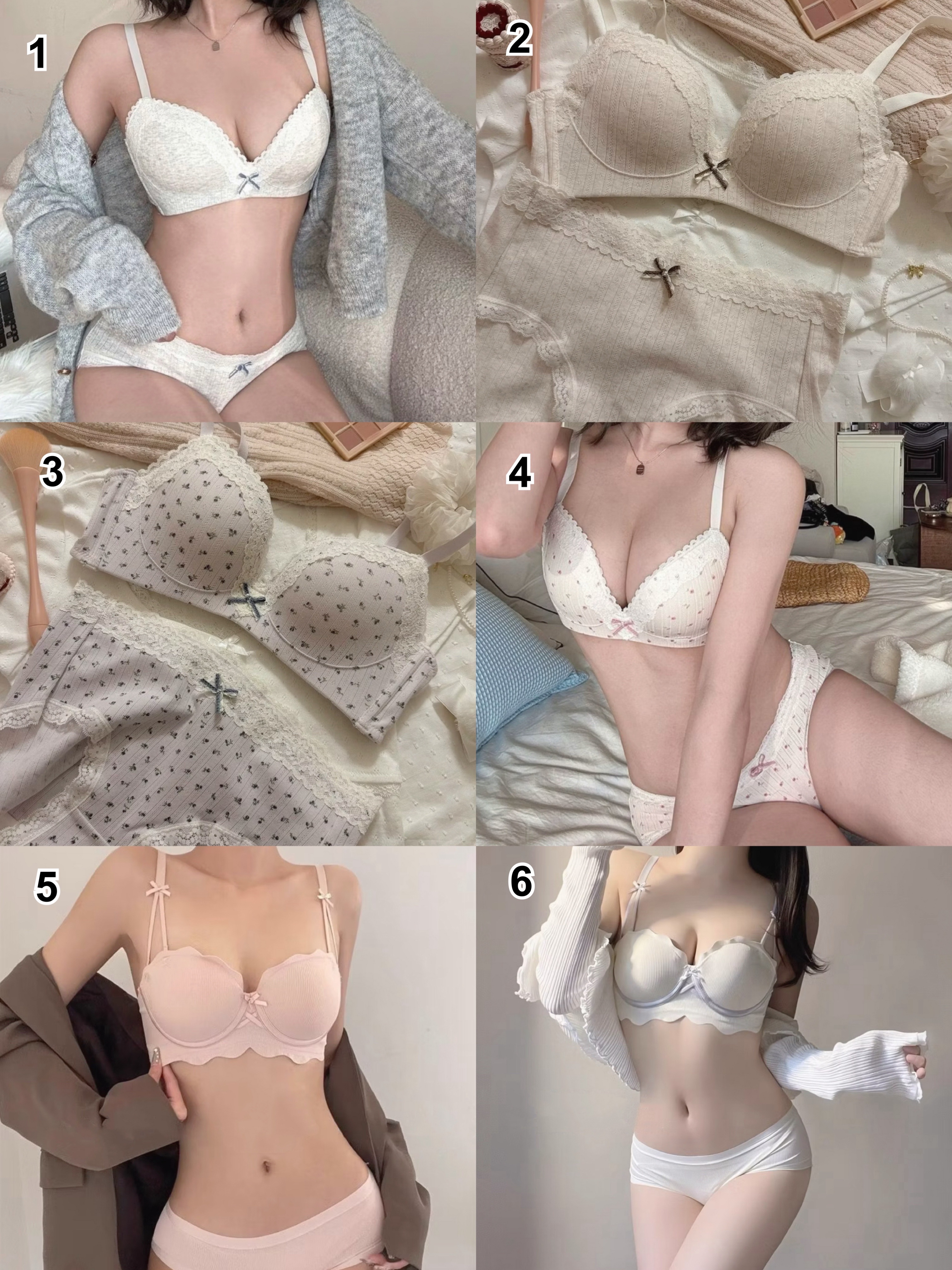 🎀Yutingの八月份新款-可挑款成套內衣褲🎀購買皆有附實穿照😈