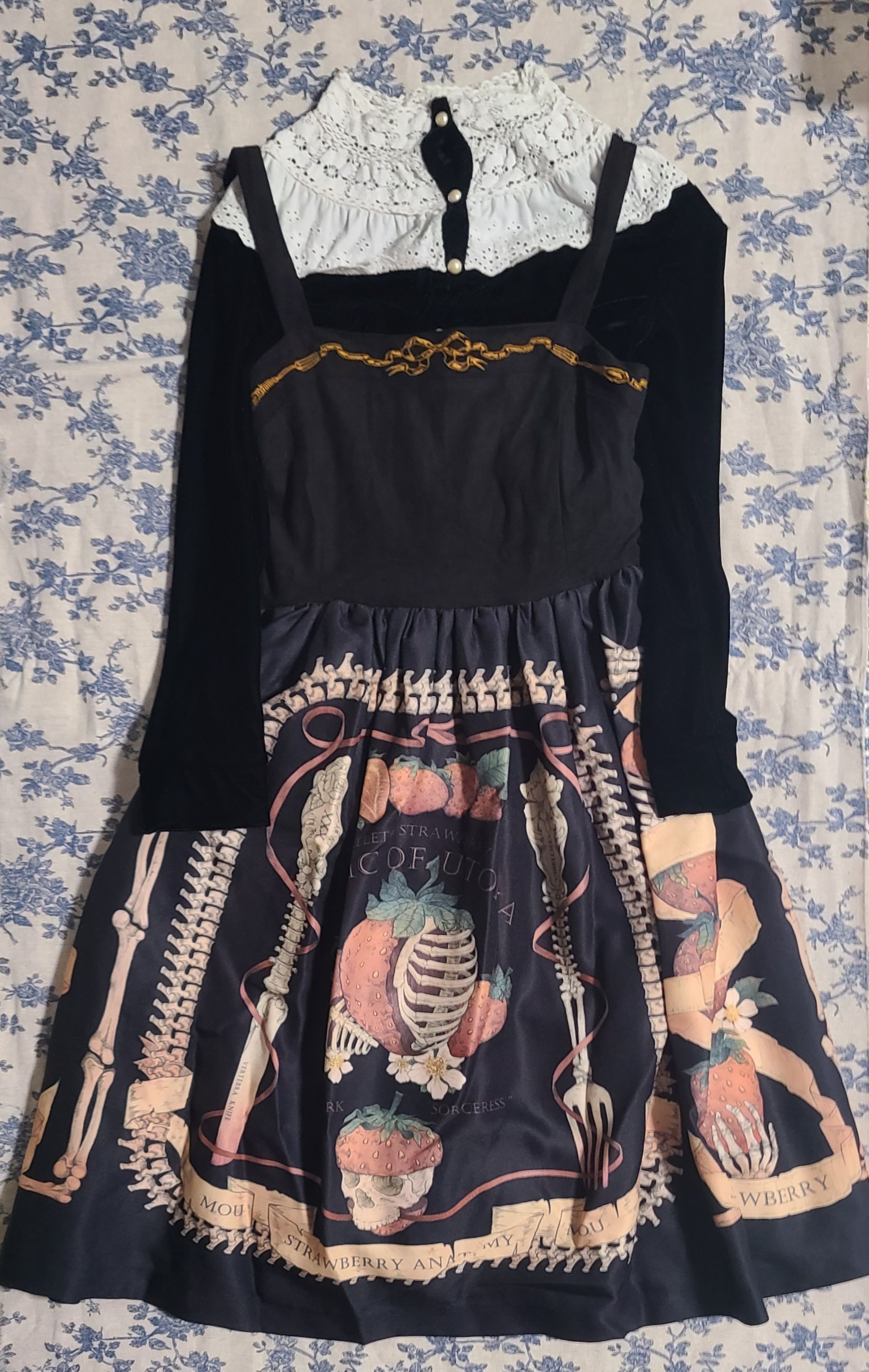 mou 少女原創品牌 lolita 骨莓長款jsk 大碼