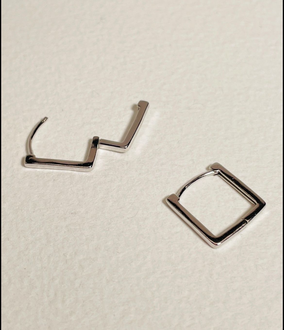 吐司正方造型耳飾