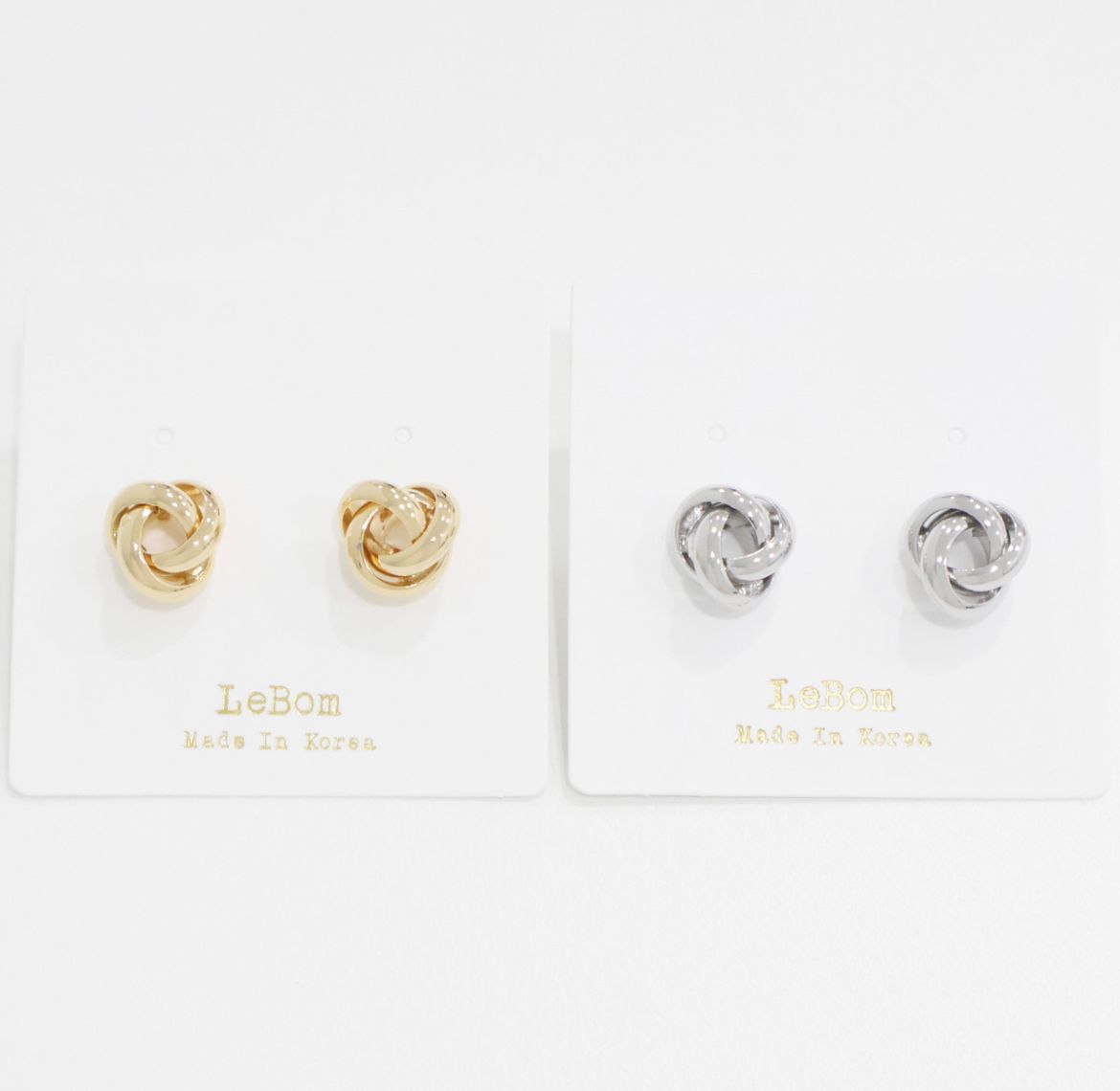 毛線球造型耳環