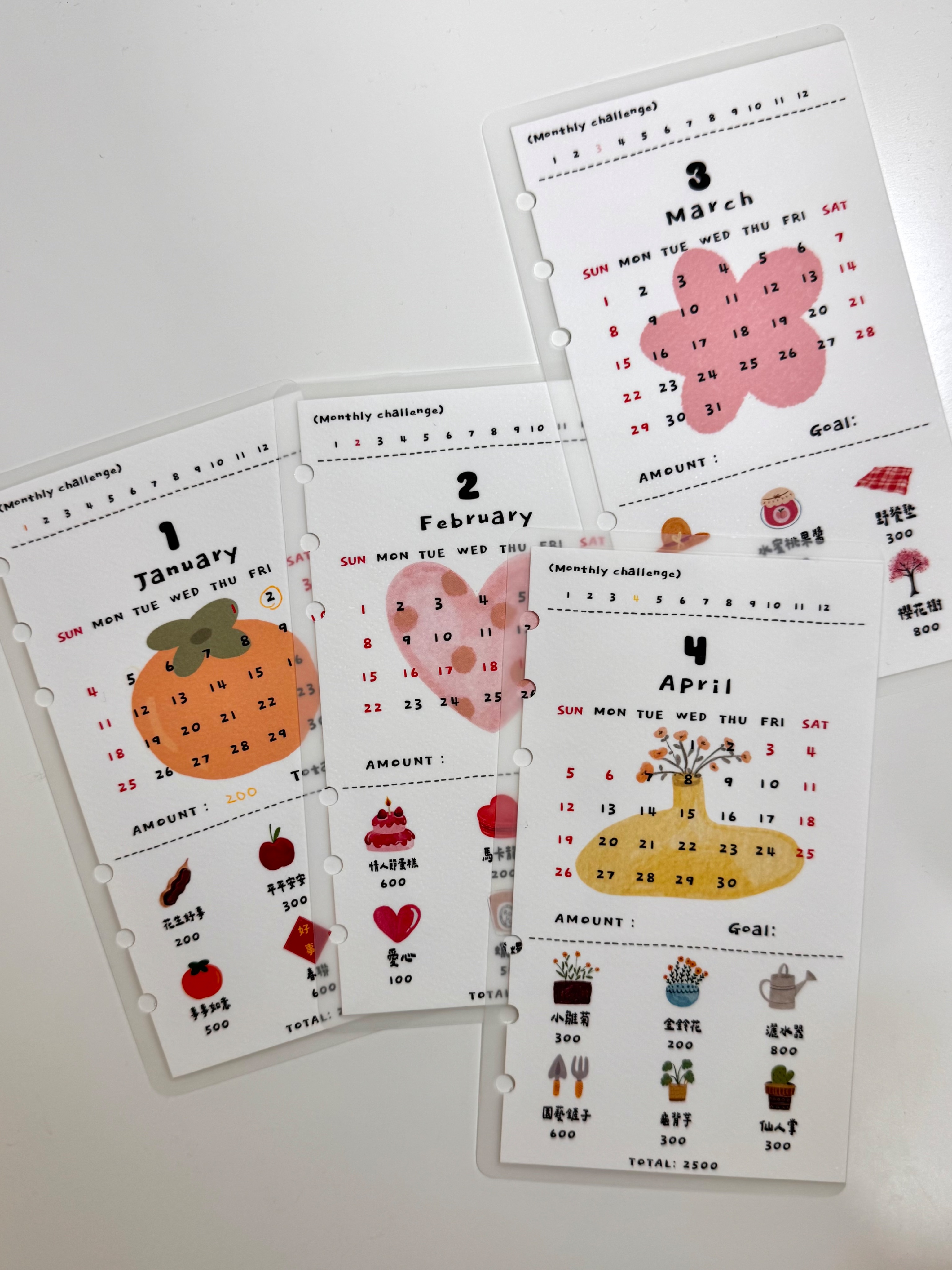 日常生活 （January-December）