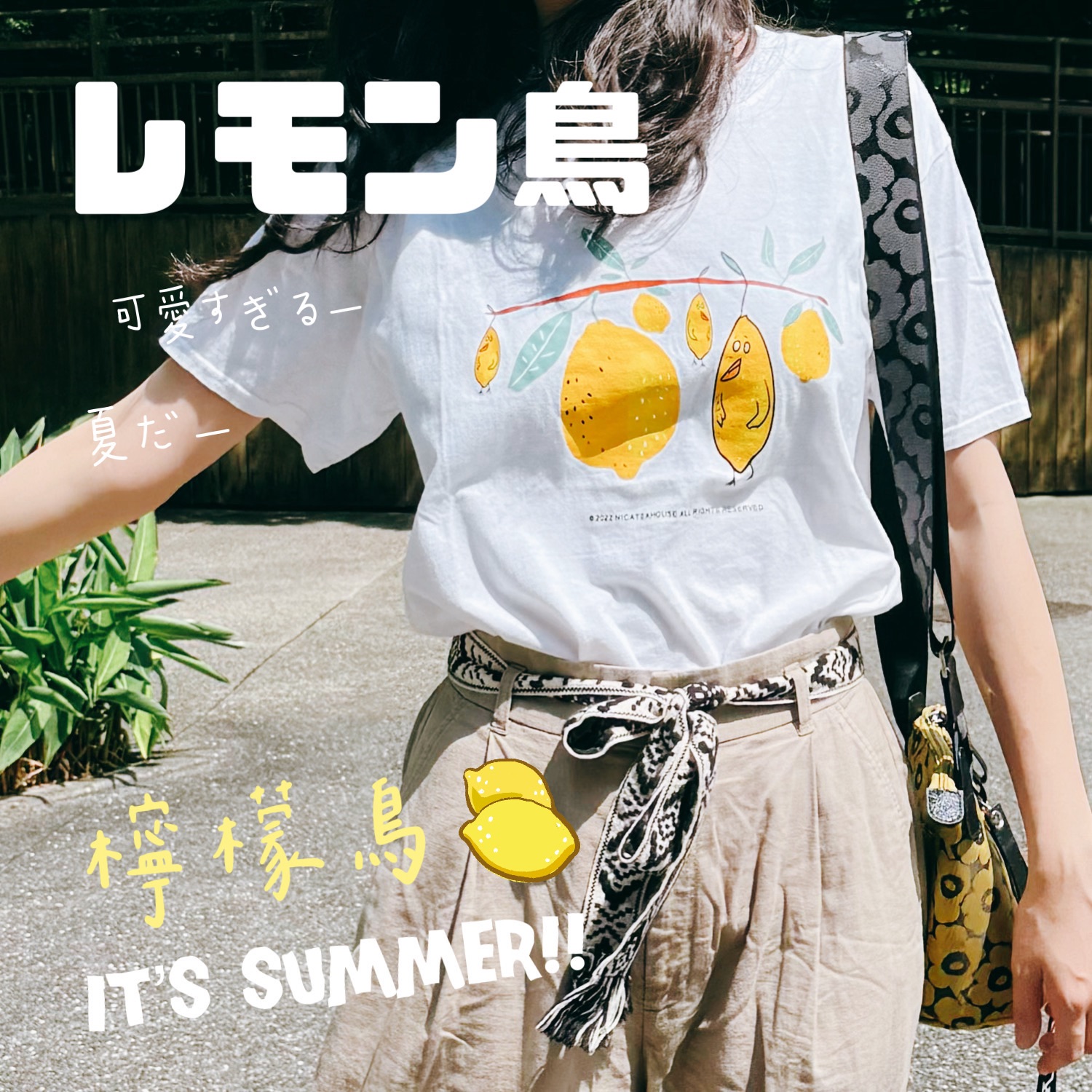 𝙇𝙀𝙈𝙊𝙉 𝙗𝙞𝙧𝙙檸檬鳥（レモン鳥）短袖棉T