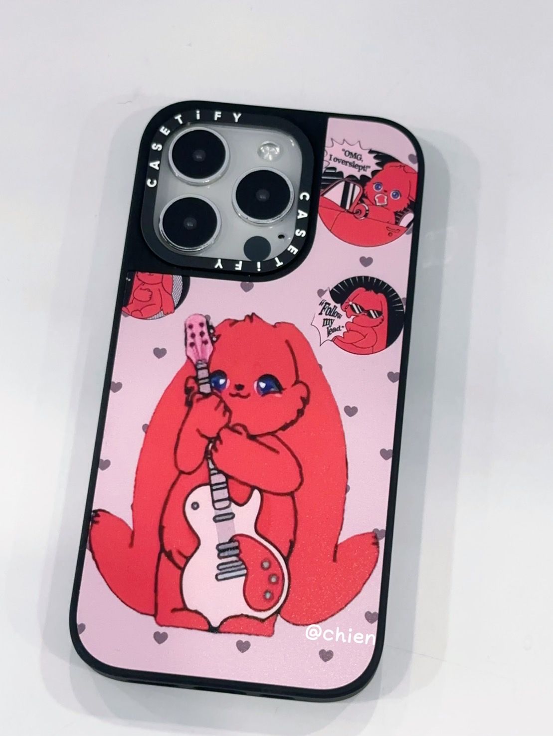 實拍訂製款棕色愛心底 吉他🎸兔兔