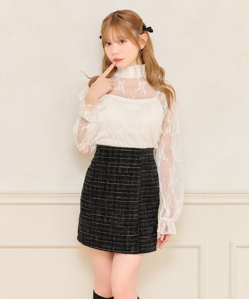 〔限量新品〕apres jour 蕾絲透膚上衣